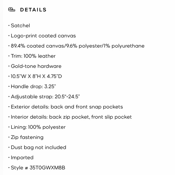 Like New Michael Kors Hope Medium Logo and Leather Satchel Bag Purse - Picture 3 of 3